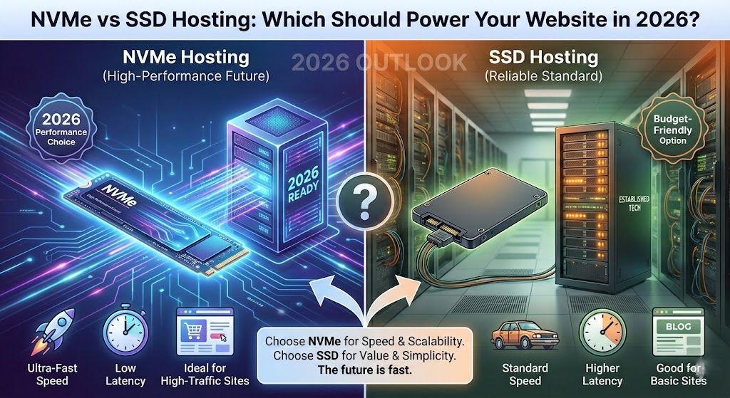 NVMe מול SSD: איזה אחסון צריך להניע את האתר שלכם ב-2026?