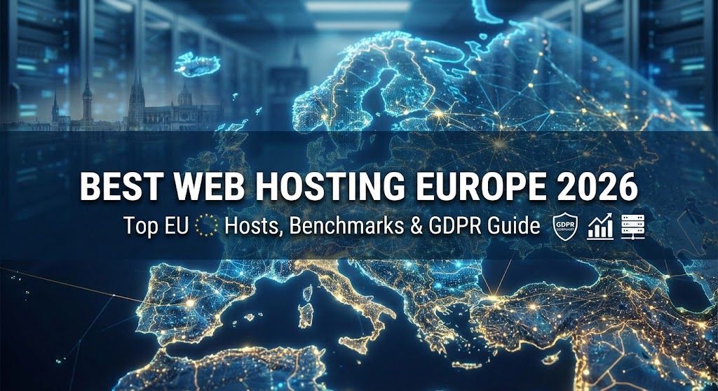 אחסון האתרים הטוב ביותר באירופה 2026 — ספקים מובילים, מבחני ביצועים ומדריך GDPR