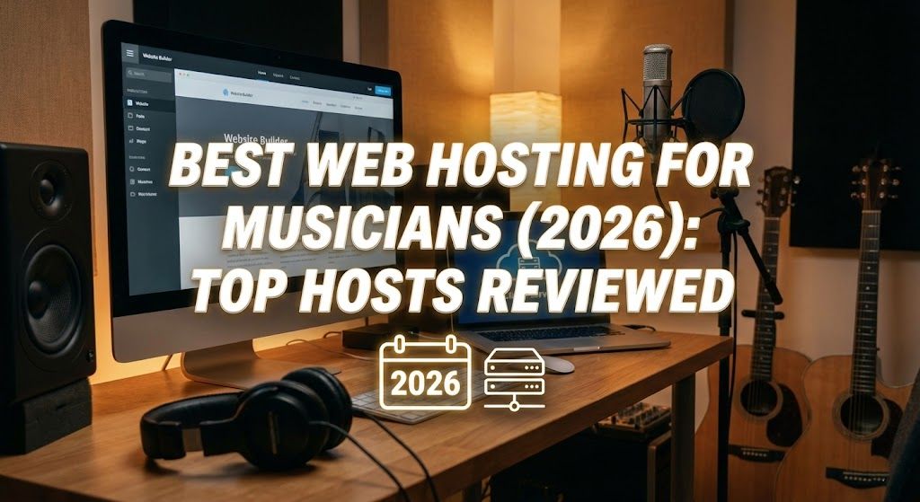 אחסון האתרים הטוב ביותר למוזיקאים (2026): הספקים המובילים בביקורת